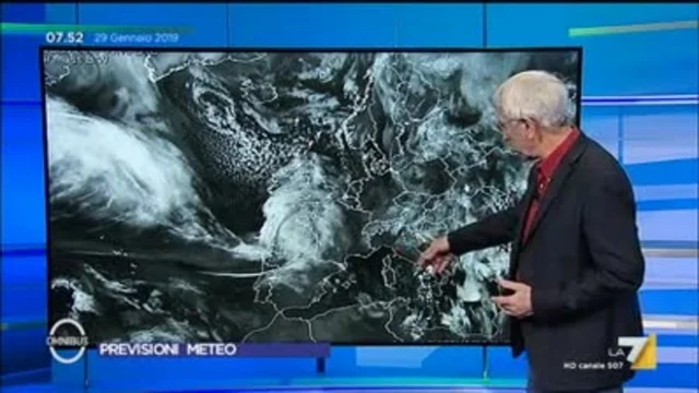 Le previsioni del tempo del 29 gennaio