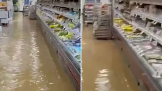 Maltempo Milano, sommersa dall'acqua l'Esselunga di Gessate. Le immagini dai social