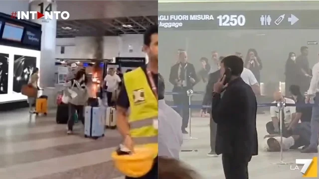 Caos a Malpensa: passeggero aggredisce personale e appicca incendio al Terminal 1
