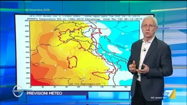Le previsioni di oggi 26/11/2019