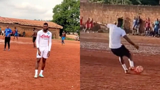 Anguissa e Onana, partitella in un campo sterrato in Camerun: i video dai social