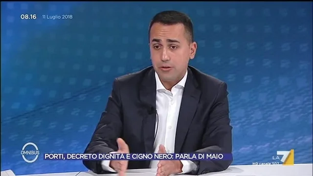 Porti, decreto dignità e cigno nero: parla Di Maio