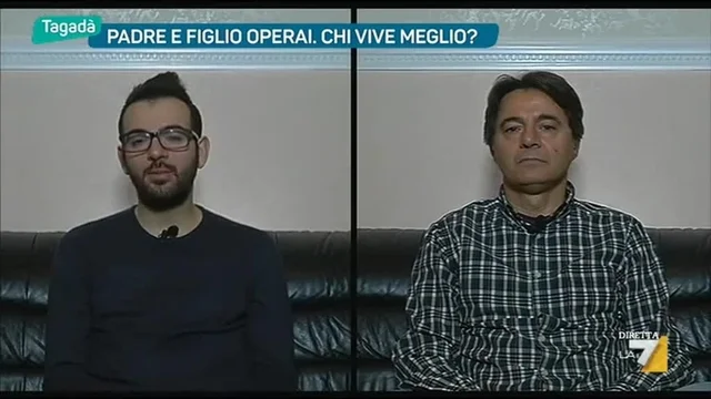 Padre e figlio operai. Chi vive meglio?