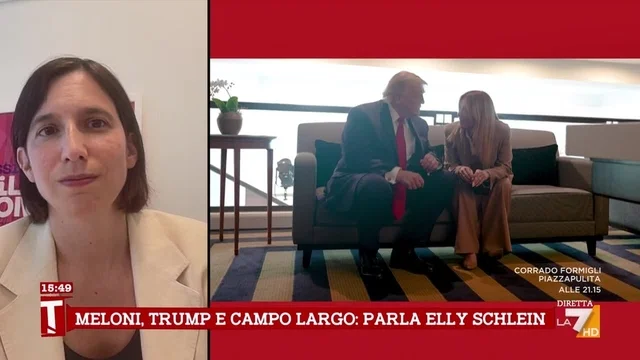 Schlein: "Meloni ha ragione, non ha cambiato atteggiamento con Trump ed è un problema"