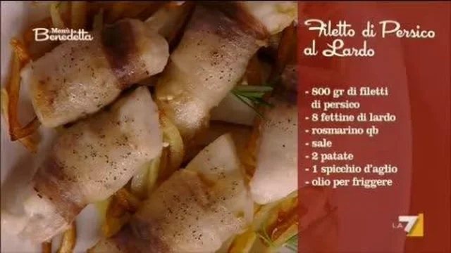 Filetti di persico con lardo