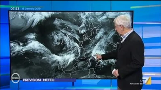 Il meteo del 18 gennaio