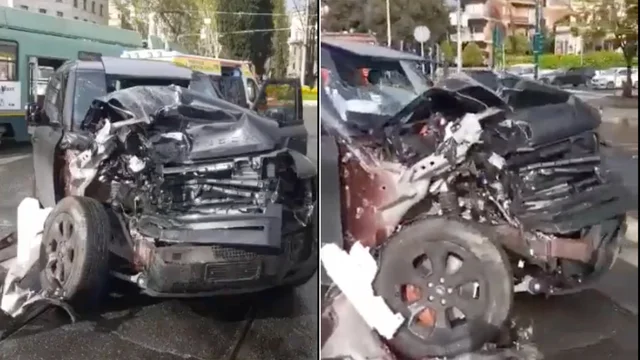 Le immagini shock dell'incidente di Ciro Immobile, illesa la famiglia