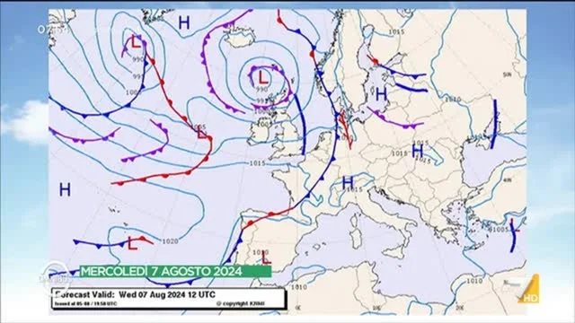 Meteo LA7 - 7/8/2024