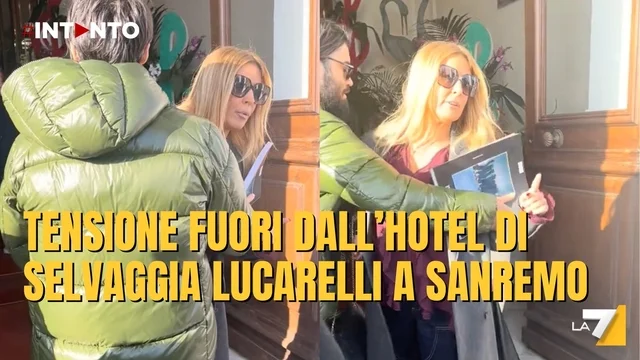 Selvaggia Lucarelli litiga fuori dal suo hotel a Sanremo: botta e risposta infuocato