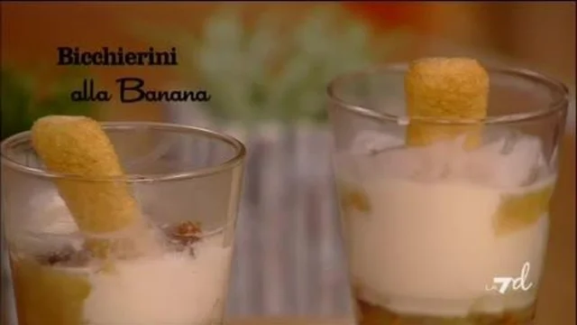 Bicchierini con Mousse di Banana