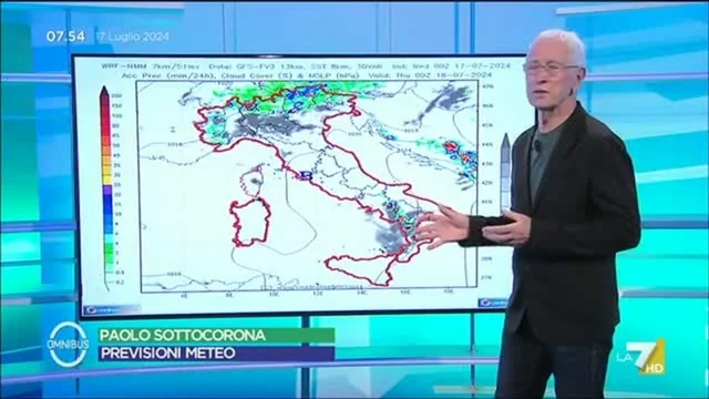 Le previsioni meteo di oggi