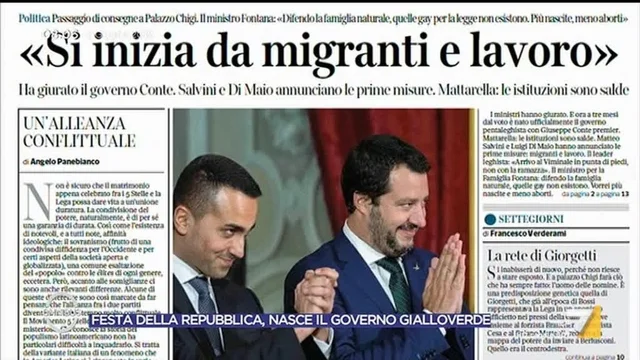 Festa della Repubblica, nasce il governo gialloverde