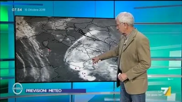 Il meteo del 15 ottobre