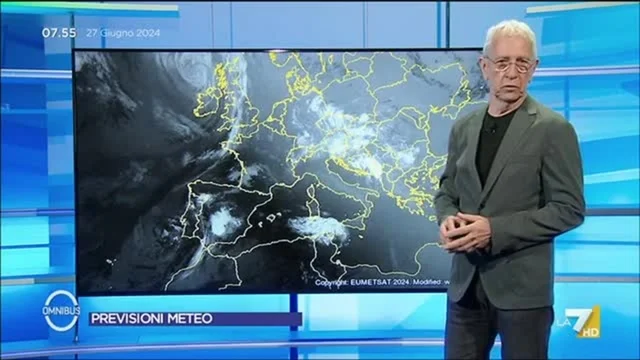 Le previsioni meteo di oggi
