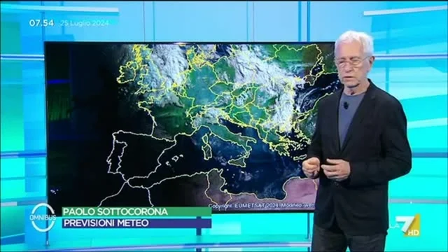 Le previsioni meteo di oggi di Paolo Sottocorona