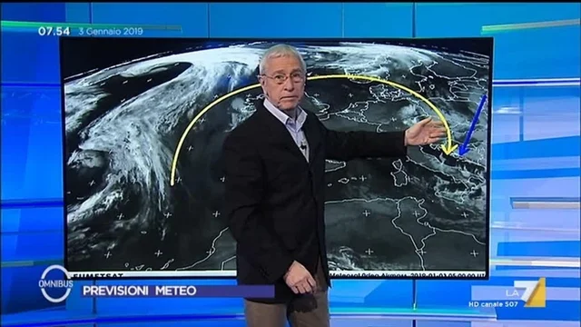 Il meteo del 03/01/2019