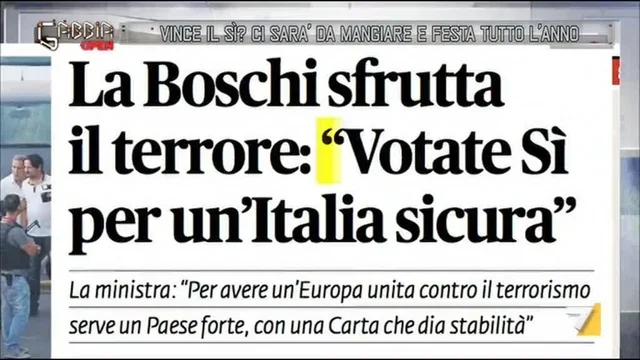 Vince il SI? Ci sarà da mangiare e festa tutto l'anno