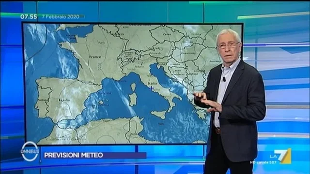 Il meteo di venerdì 07/02/2020