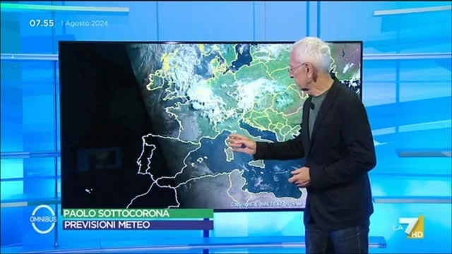 Le previsioni meteo di oggi di Paolo Sottocorona
