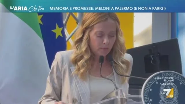 Memoria e promesse: Meloni a Palermo (e non a Parigi)