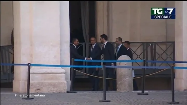 L'arrivo al Quirinale della delegazione del M5S