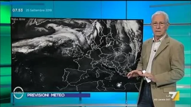Il meteo del 25 settembre
