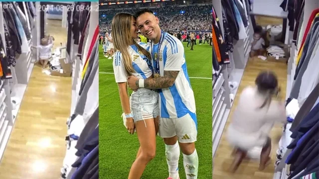 Agustina Gandolfo salva il figlio Theo: tragedia sfiorata in casa di Lautaro Martinez: il video
