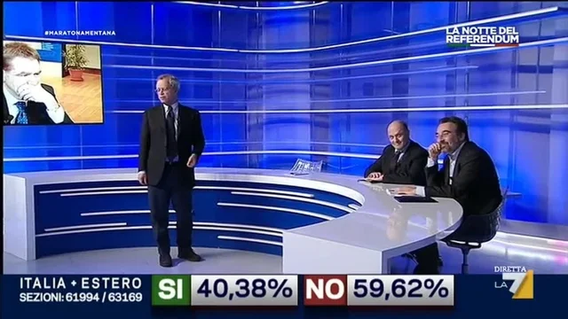 Mentana alla Sardoni appena arrivata in studio: Dove sei stata stasera?
