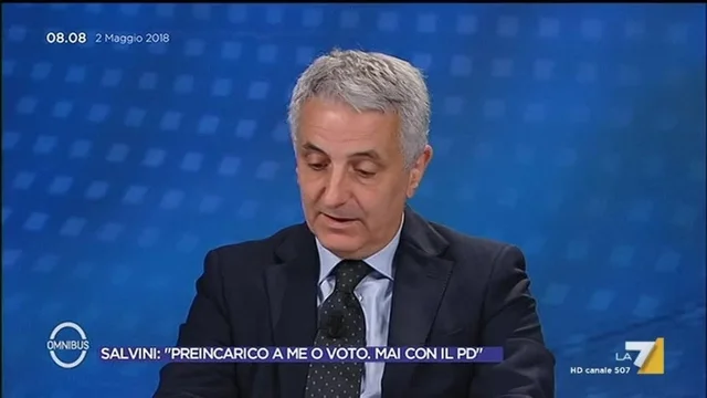 Salvini: 'Preincarico a me o voto. Mai con il PD'