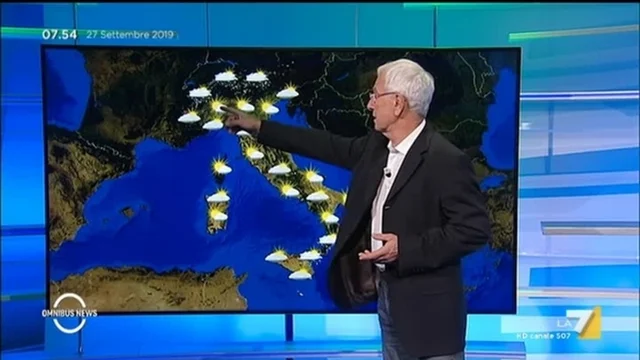 Le previsioni del tempo del 27 settembre