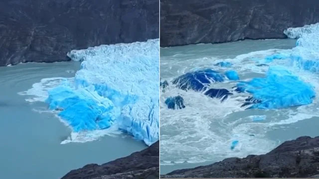 Cile, enorme ghiacciaio si sbriciola: le immagini sono spaventose