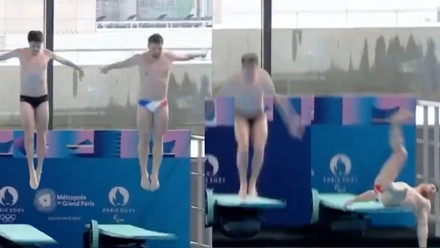 Il tuffo davanti al Presidente Macron: il video reazione di Alexis Jandar