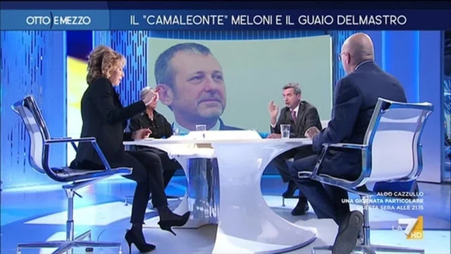 Il 'camaleonte' Meloni e il guaio Delmastro - Otto e Mezzo - 29/11/2023