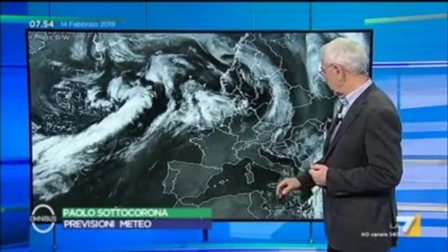 Il meteo del 14 febbraio