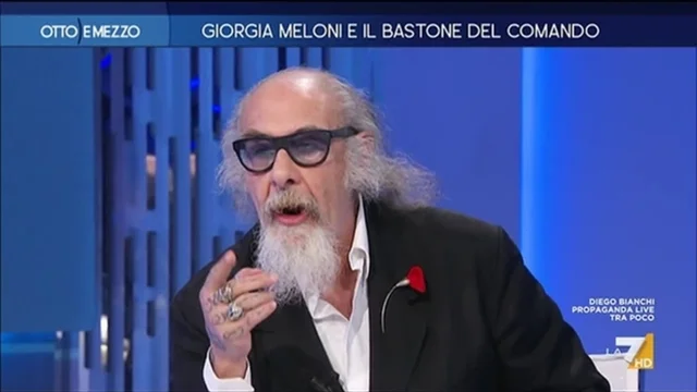 Giorgia Meloni e il bastone del comando - Otto e Mezzo - Puntata del 1/3/2024