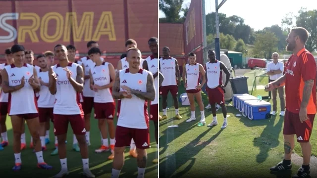De Rossi presenta alla squadra la "leggenda della Roma": "L'esempio vivente di come dovreste essere voi"