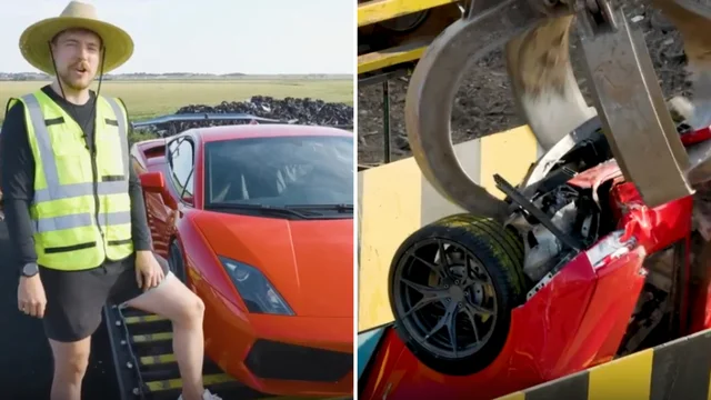 Mr Beast, distrugge una Lamborghini da 300mila euro in un trituratore: la follia del famoso youtuber