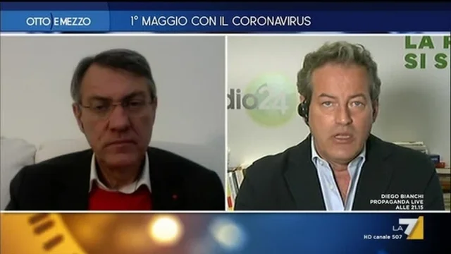 1 maggio con il Coronavirus - Otto e Mezzo - Puntata del 01/05/2020