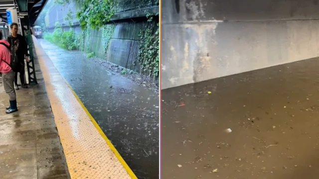 La metropolitana diventa un fiume: le incredibili immagini da New York