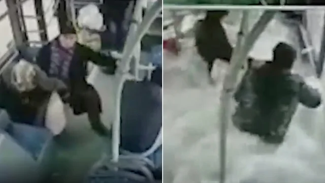 Il bus cade nel lago, panico tra i passeggeri: il video