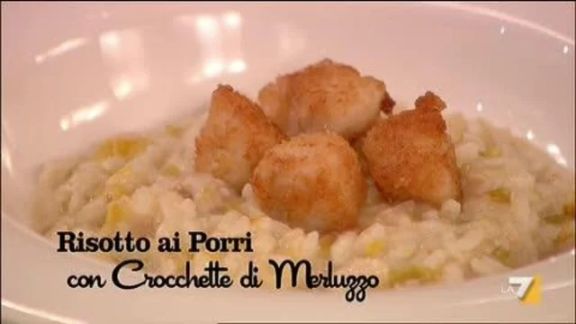 Risotto ai Porri con Crocchette di Merluzzo