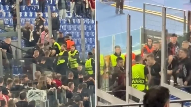 Europa League, tifosi dello Slavia Praga contro la polizia. Feriti e arresti. I video dai social