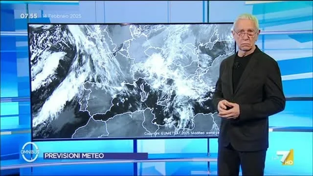 Previsioni Meteo di oggi di Paolo Sottocorona - 14/2/2025
