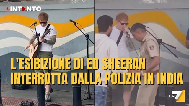 Ed Sheeran interrotto dalla polizia in India durante l'esibizione: "Non stavo suonando illegalmente"