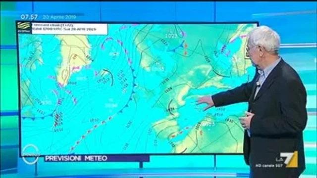 Le previsioni del tempo del 20 aprile