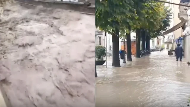 Bologna, il torrente rischia di esondare causa pioggia e maltempo
