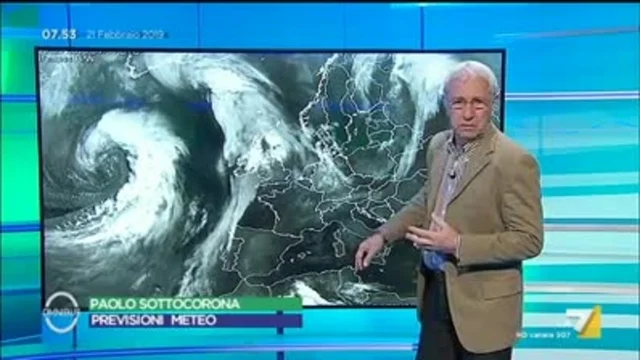 Il meteo del 21 febbraio