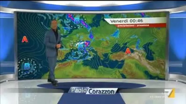 Il meteo della sera
