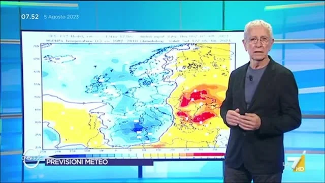 Le previsioni meteo di Paolo Sottocorona del 5/8/2023