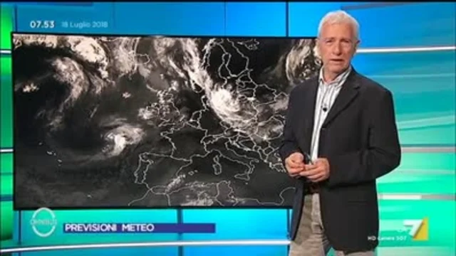 Il meteo del 18 luglio
